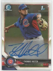 Thomas Hatch Chicago Cubs 2018 Bowman 1st Chrome Prospect Autographs #CPATH - Picture 1 of 3