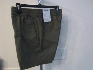 Sonoma 7 "Pull-On elastische Taille Kordelzug Stretch grün Shorts Herren Größe XS - Bild 1 von 13