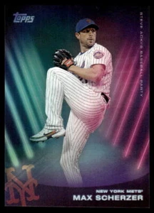 2022 Topps x Steve Aoki's Baseball Party #12 Max Scherzer New York Mets - Picture 1 of 2