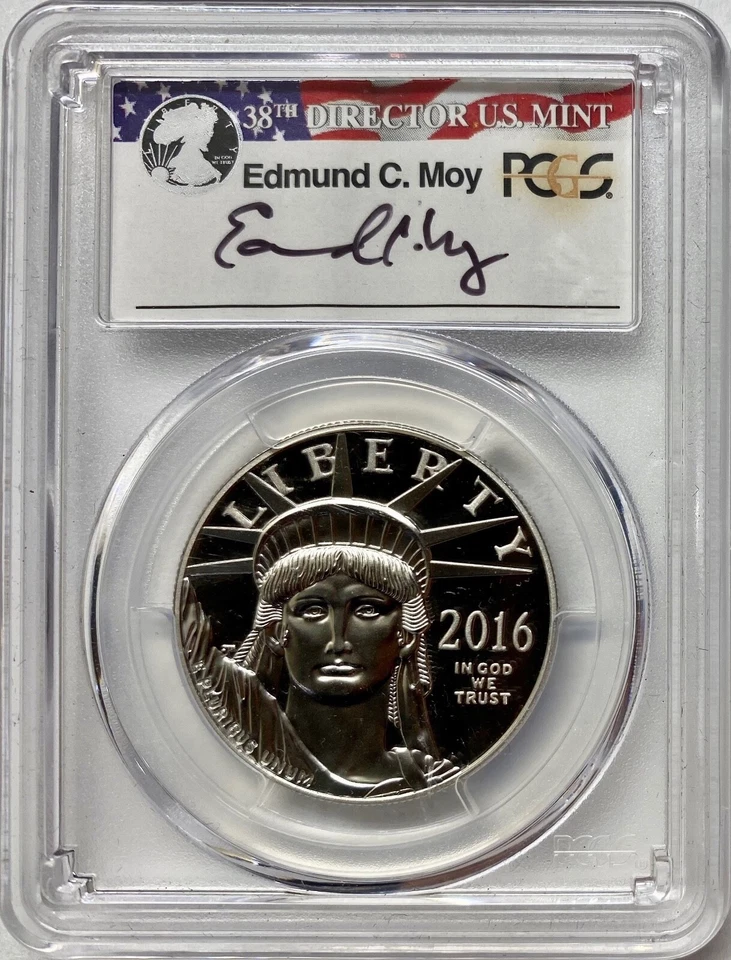 2016-W $100 One-Ounce Platinum American Eagle PCGS PF70 DCAM 1 of 188 - Image 1 of 4