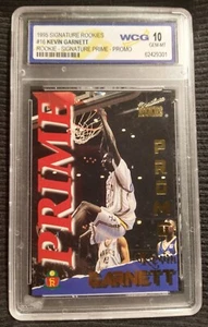 1995 Signature Rookies #16 Kevin Garnett RC Prime Promo 10 GEM MINT Big Ticket - Picture 1 of 4