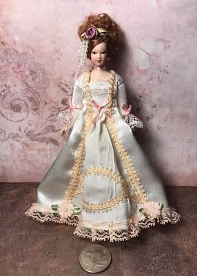 Victoriano Escala 1:12 Dama En Vestido Elegante Nuevo L@@K Foto 1 de 2