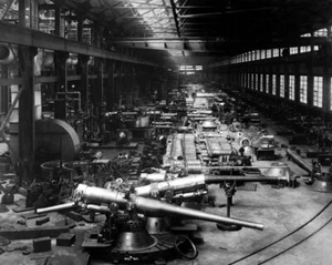 Neu Foto aus dem Ersten Weltkrieg: Waffen und Kanonen bei der Bethlehem Steel Company - 6 Größen! - Bild 1 von 7