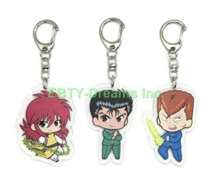 Set of 3 Yu Yu Hakusho Anime Acrylic Keychain Yuusuke, Kurama, Kazuma v1 - Picture 1 of 2