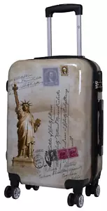 Hartschalen Koffer Trolley Reisekoffer Handgepäck Urlaub Motiv New York Gr. M - Bild 1 von 6