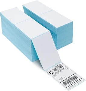 4000 Fanfold 4" x 6" Direct Thermal Shipping Barcode Labels for Rollo Zebra 2844 - Picture 1 of 9