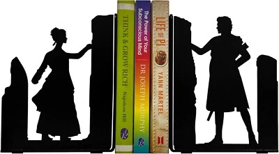 Sujetalibros Outlander, 7" de alto sujetalibros decorativos de metal pareja gol regalos Foto 1 de 4