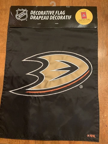 ANAHEIM DUCKS NHL12.5"X18" 2 SIDED GARDEN FLAG NEW Hockey 👀🏒 Cover