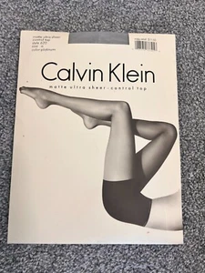 NEW Calvin Klein Matte UltraSheer ControlTop Pantyhose ~ PLATINUM ~ Size A - Picture 1 of 3