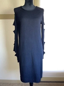 325 $ 🔥 weichstes schwarzes Pulloverkleid Totenkopf Kaschmir Größe M - Bild 1 von 6