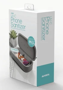 Caja desinfectante de auriculares para teléfono celular North UV Light con cargador inalámbrico ~ Nuevo - Imagen 1 de 3