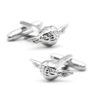 Yoda Cufflinks, HIGH QUALITY, gift - Wedding,Fast & Free Shipping - Picture 1 of 4