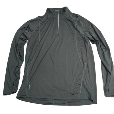 Top de entrenamiento atlético manga larga elástico gris Ogio Endurance talla mediana para mujer Foto 1 de 4