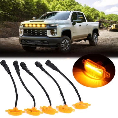 5 peças Raptor Style âmbar grade frontal luz LED para Toyota Tacoma Tundra 4Runner - Imagem 1 de 4