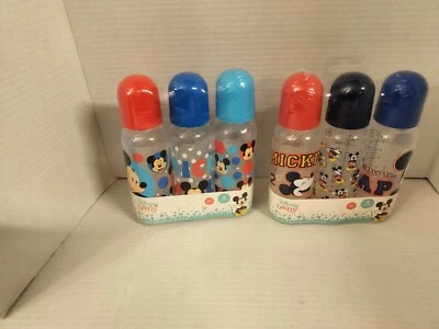 Бутылки Disney Baby Mickey Mouse 9 унций, 3 в 1 упаковке, без бисфенола А, детский подарок (2 упаковки) - Изображение 1 из 2