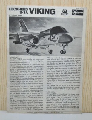 Istruzioni montaggio Hasegawa aereo Lockheed S-3A Viking scala 1:72 - Immagine 1 di 2