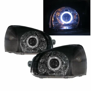 Santa FE SM MK1 03-06 FACELIFT Guide LED Halo Headlight Black US for HYUNDAI LHD - Picture 1 of 7
