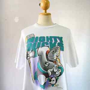 90s Anaheim Mighty Ducks NHL Hockey T-Shirt Unisex Cotton Reprint ET4401
