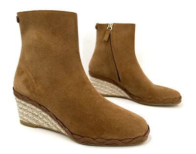 SALVATORE FERRAGAMO CANARIA CROSTA ESPADRILLE НА ТАНКЕТКЕ ЗАМШЕВЫЕ БОТИНКИ РАЗМЕР 6 - Изображение 1 из 4