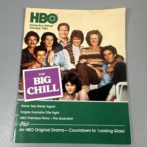 Vintage October 1984 HBO TV Channel Guide The Big Chill Raiders of the Lost Ark - Picture 1 of 4