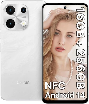 UMIDIGI Smartphone Note 100, Telefono Cellulare Android 14, 16 (8 + 8) GB + 256  - Immagine 1 di 4