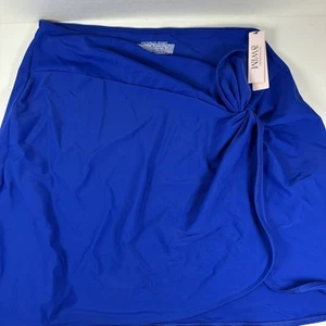 Victoria Secret Blue Sarong Swimwear Asymmetrical Ruched 🩷🩷 Medium/Large M/L - Picture 1 of 8