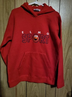 Vintage HTF Rare ELMO Embroider sesame Street Hoodie Pull Over Size M womans (Z) - Image 1 of 3