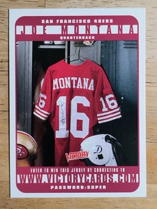 1999 Upper Deck Victory Promo #NNO Joe Monatana Expired - Picture 1 of 2