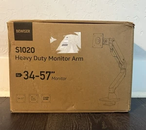 Bewiser Heavy Duty Monitorarm Ultrawide Halterung für 34-57 Zoll S1020 (weiß) - Bild 1 von 5