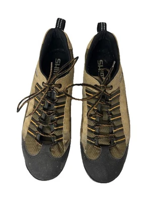 Shimano Hombres 9/43 SH-M033 Ciclismo Bicicleta Zapatos Beige Tostado Marrón Gamuza Malla Touring Foto 1 de 4