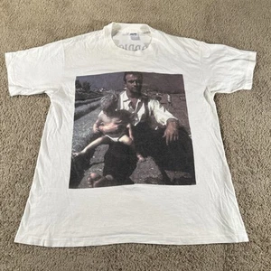 Vtg Morrissey Shirt Men XL White Your Arsenal Tour Anvil Single Stitch USA 90s - Picture 1 of 14
