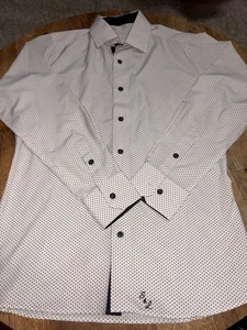 State & Liberty Men's Polka Dot small  Shirt Black  /White  long sleeve - Picture 1 of 5