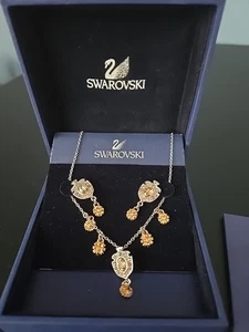 Collana Swarovski Con Orecchini Nuova Con Etichetta - Foto 1 di 11
