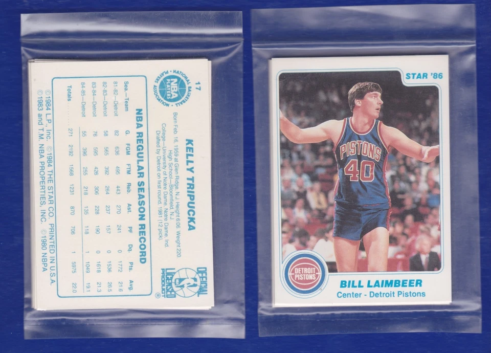 1985-86 STAR Detroit Pistons Set Isiah Thomas ++ STILL IN FACTORY SEALED BAG !!! - Image 1 of 1