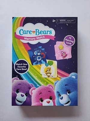  Care Bears  Memory Match Game 72  Memory Cards Educational Learning Preschool  - Image 1 of 4