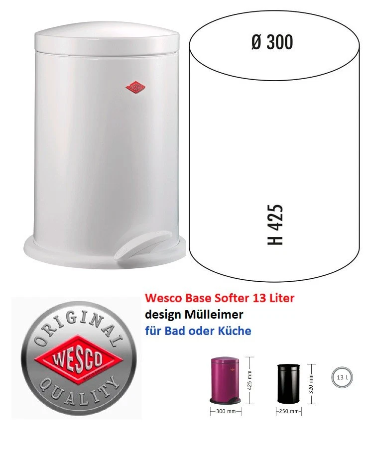 Wesco Abfallsammler Mülleimer Base Softer 116212-01 - Bild 1 von 3