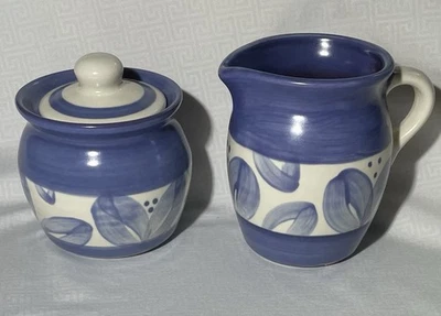 Crema y azúcar vintage Pfaltzgraff Villa Flora.  En excelente estado. Foto 1 de 4