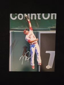 Mike Trout #27 California Angels Autographed 8x10 Photo Signed COA Hologram - Picture 1 of 6