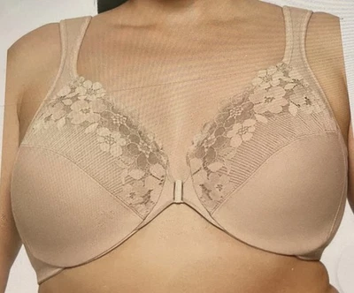 GLAMORISE 1241 34F BEIGE CIERRE DELANTERO UW SUJETADOR! Foto 1 de 4
