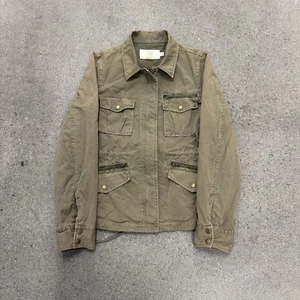 J Crew Field jacket Classic Twill chino Military cargo Size Small - Picture 1 of 8