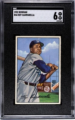 1952 Bowman #44 Roy Campanella SGC 6 CENTERED - Image 1 of 2