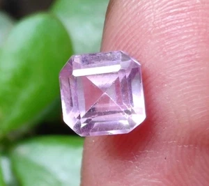 1,35 ct A+ natürlicher ZERTIFIZIERTER Ceylon zartrosa Saphir Asscherschliff lose Edelstein - Bild 1 von 9