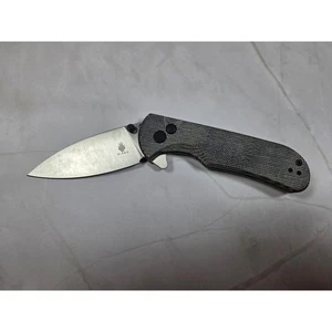 Kizer Pop Black Micarta Scales mit Nitro V 3 Zoll Klinge Klappmesser gebraucht - Bild 1 von 3