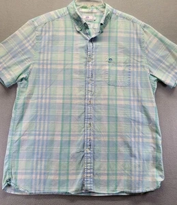 Southern Tide SkipJack Dress Shirt Plaid Classic Fit Short Sleeve Mens Large - Picture 1 of 11