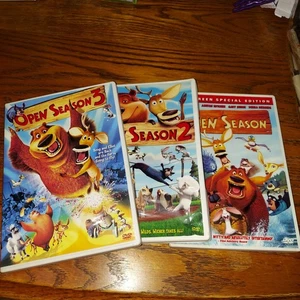 Open Season 1 2 3 DVD Movie Lot Animated Family Comedy Sony Pictures - Picture 1 of 1