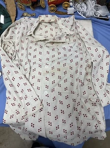 Vintage Pleetway Mens Pajama Set Size S Tall Man Balloon Seat White - Picture 1 of 7