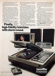 PIONEER LASERDISC LASER DISC PLAYER—PAUL SIMON—VINTAGE 1981 MAGAZINE PRINT AD - Picture 1 of 1