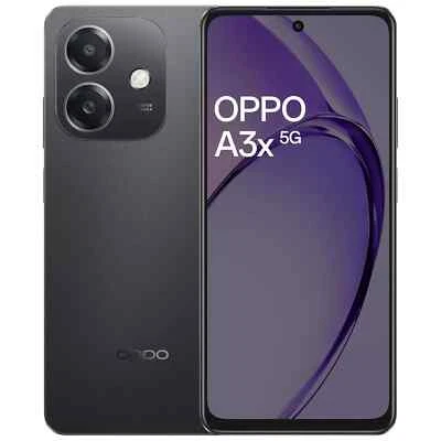 OPPO A3x 5G (Nero 4GB RAM 128GB) 6.67" MediaTek Dimensity 6300 Versione Globale. - Immagine 1 di 4