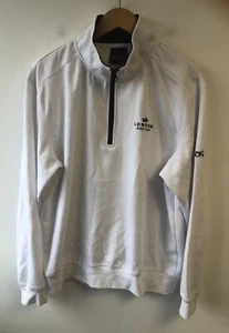 oscar jacobson Bradley Half Zip Top White Large Used - Bild 1 von 12