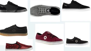 Nuevo Para Hombre Airwalk Calzado Sin Cordones Zapatos de Skate Tallas 7 a 11 Ediciones - Imagen 1 de 45